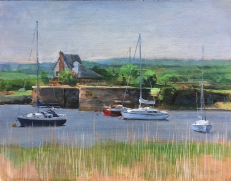 "Topsham Lock Cottage" 46 x 36cm
£495 framed £425 unframed